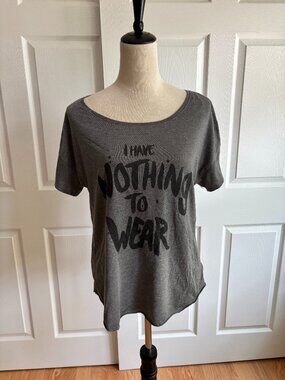American Eagle Gray Top -Size-Size Large